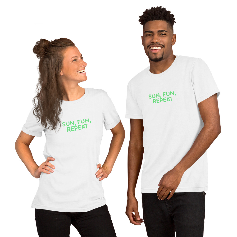 Unisex t-shirt "SUN, FUN, REPEAT" - Image 24