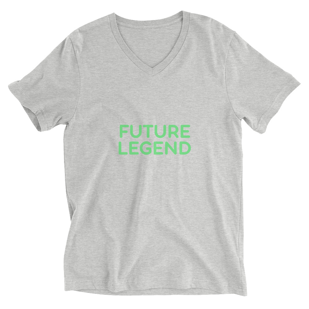 Unisex Short Sleeve V-Neck T-Shirt "FUTURE LEGEND" - Image 9