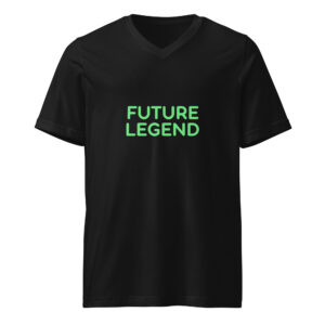 Unisex Short Sleeve V-Neck T-Shirt "FUTURE LEGEND"