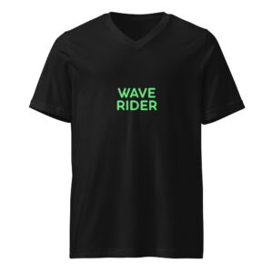 Unisex Short Sleeve V-Neck T-Shirt "WAVE RIDER"