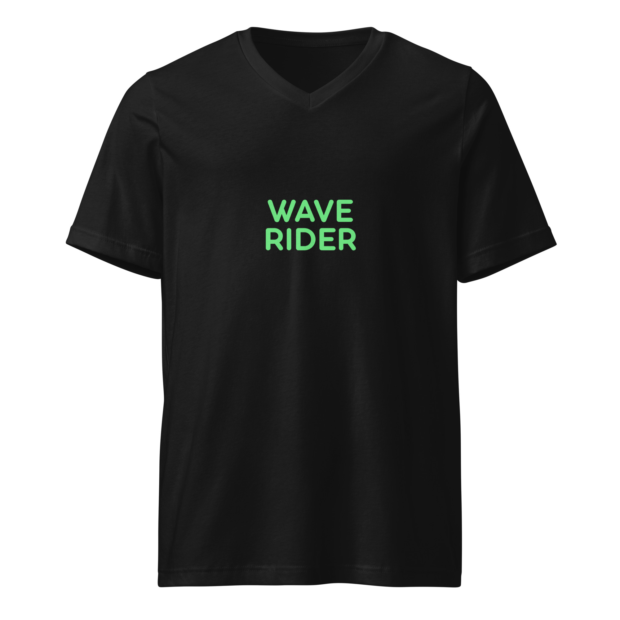 Unisex Short Sleeve V-Neck T-Shirt "WAVE RIDER"