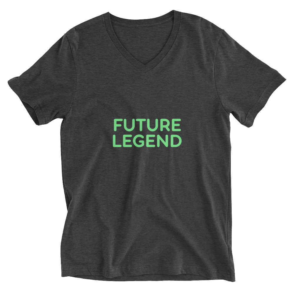Unisex Short Sleeve V-Neck T-Shirt "FUTURE LEGEND" - Image 8