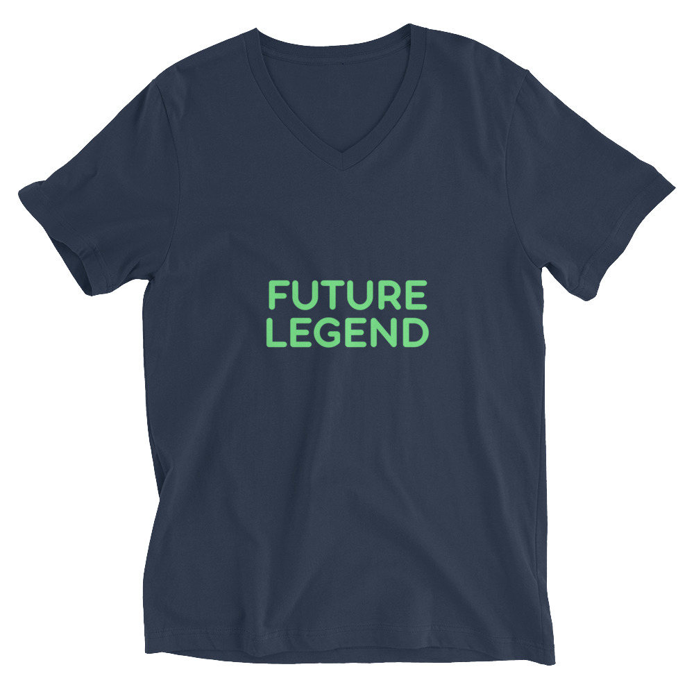Unisex Short Sleeve V-Neck T-Shirt "FUTURE LEGEND" - Image 7