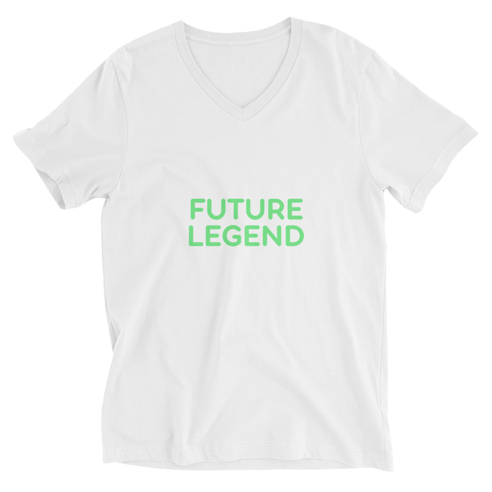Unisex Short Sleeve V-Neck T-Shirt "FUTURE LEGEND" - Image 10