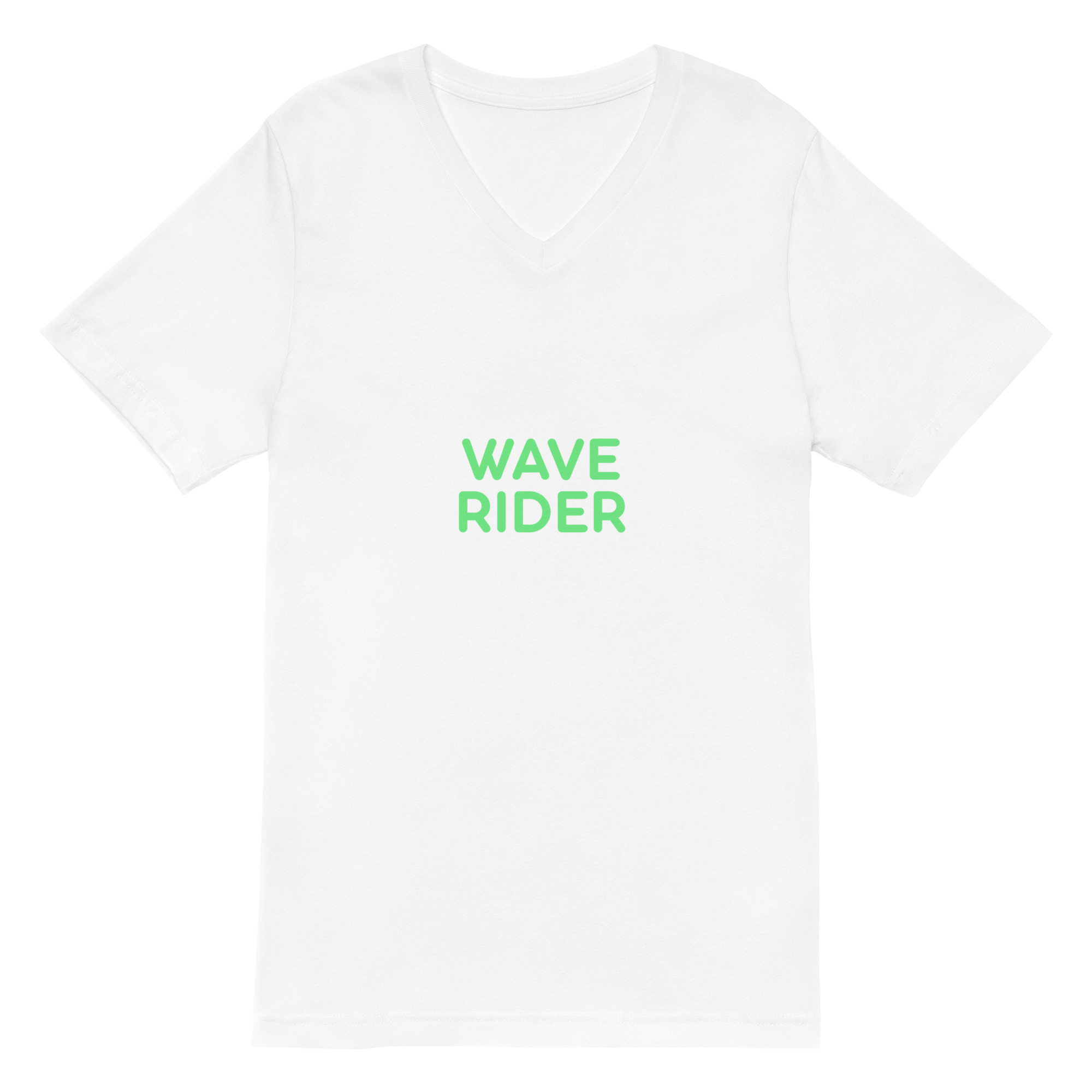 Unisex Short Sleeve V-Neck T-Shirt "WAVE RIDER" - Image 15