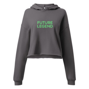 Alternative view of Crop Hoodie "FUTURE LEGEND"