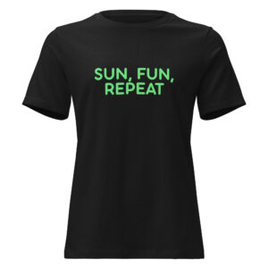 Alternative view of Women's Relaxed T-Shirt "SUN, FUN, REPEAT"