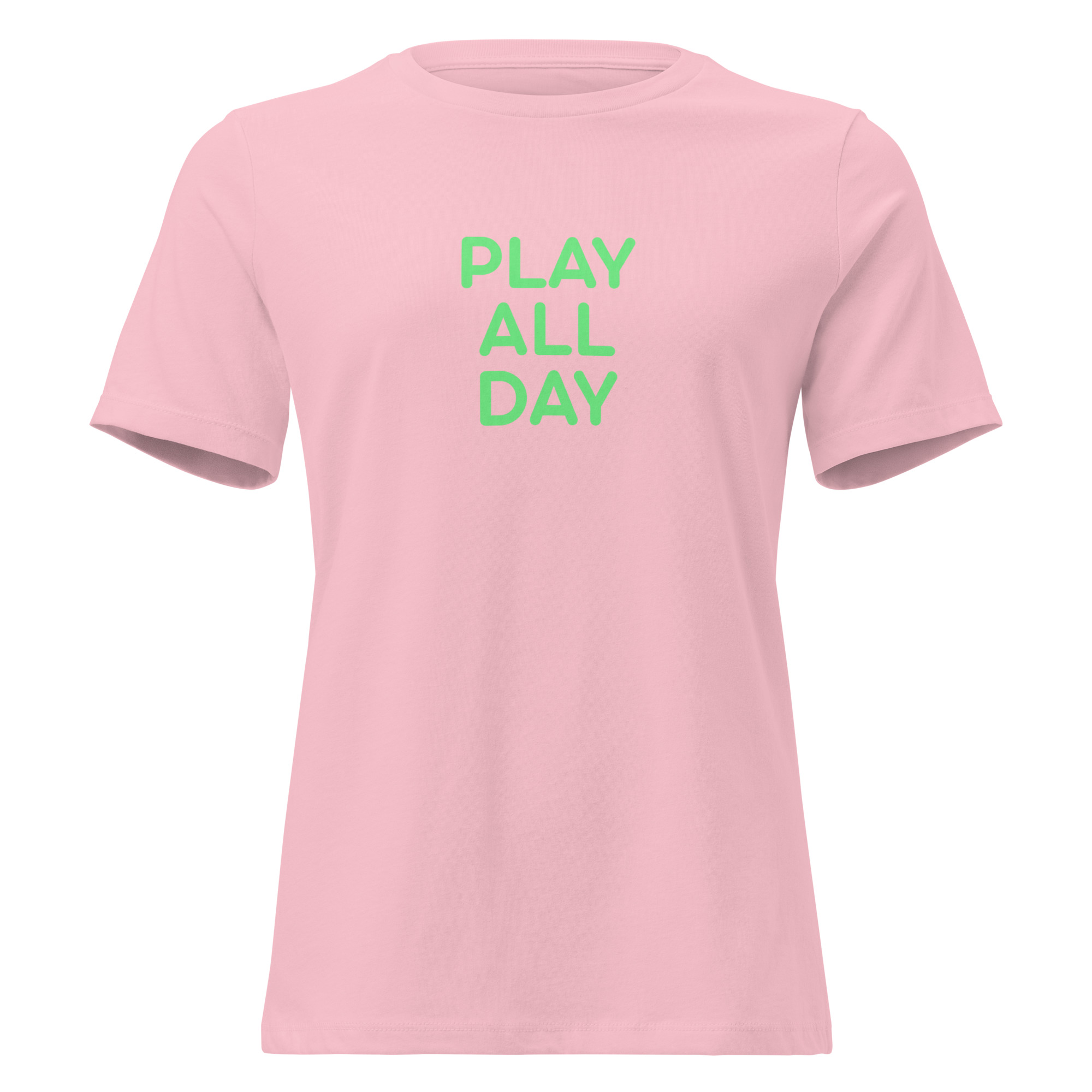 Women's Relaxed T-Shirt "PLAY ALL DAY" - Image 9
