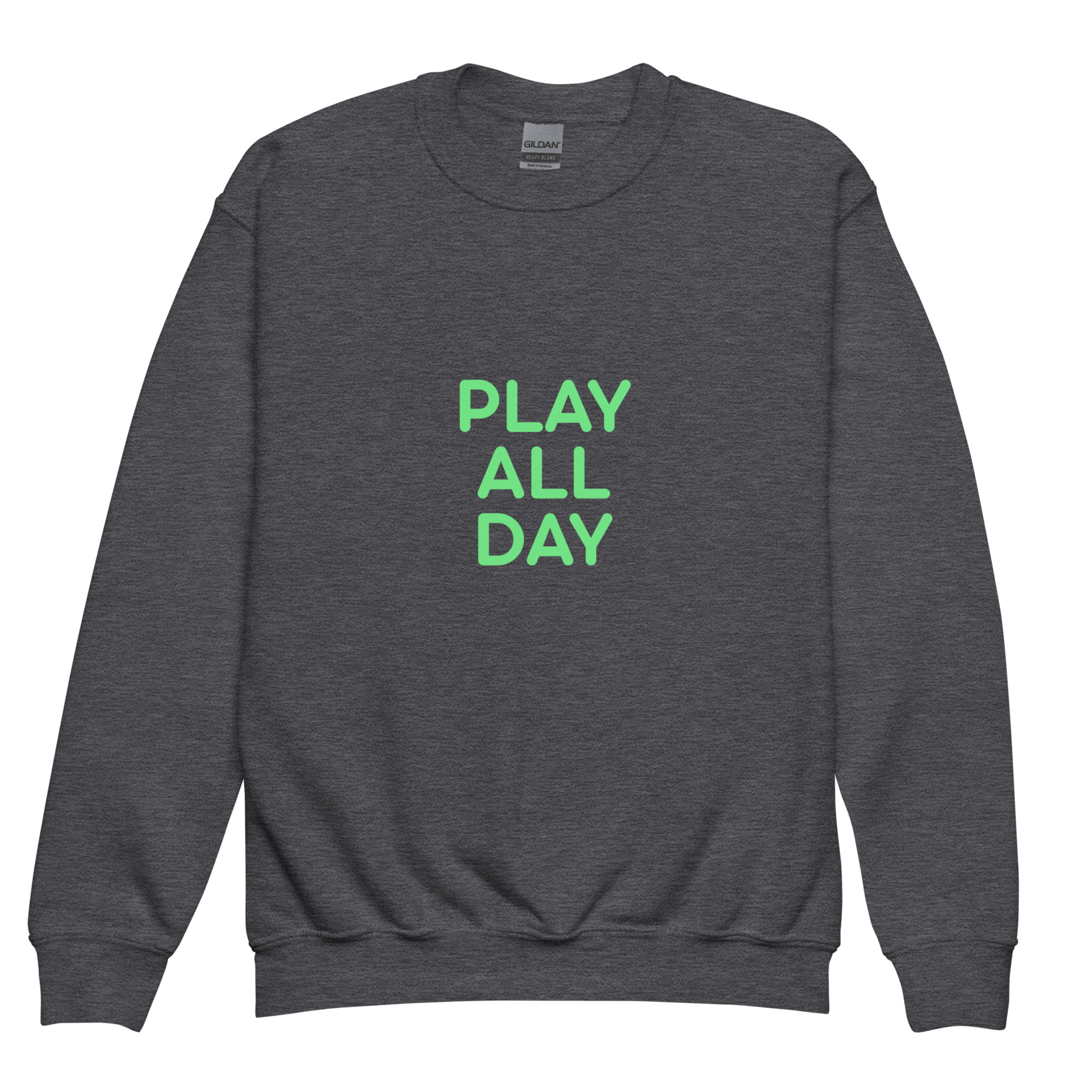 Youth crewneck sweatshirt "PLAY ALL DAY" - Image 5