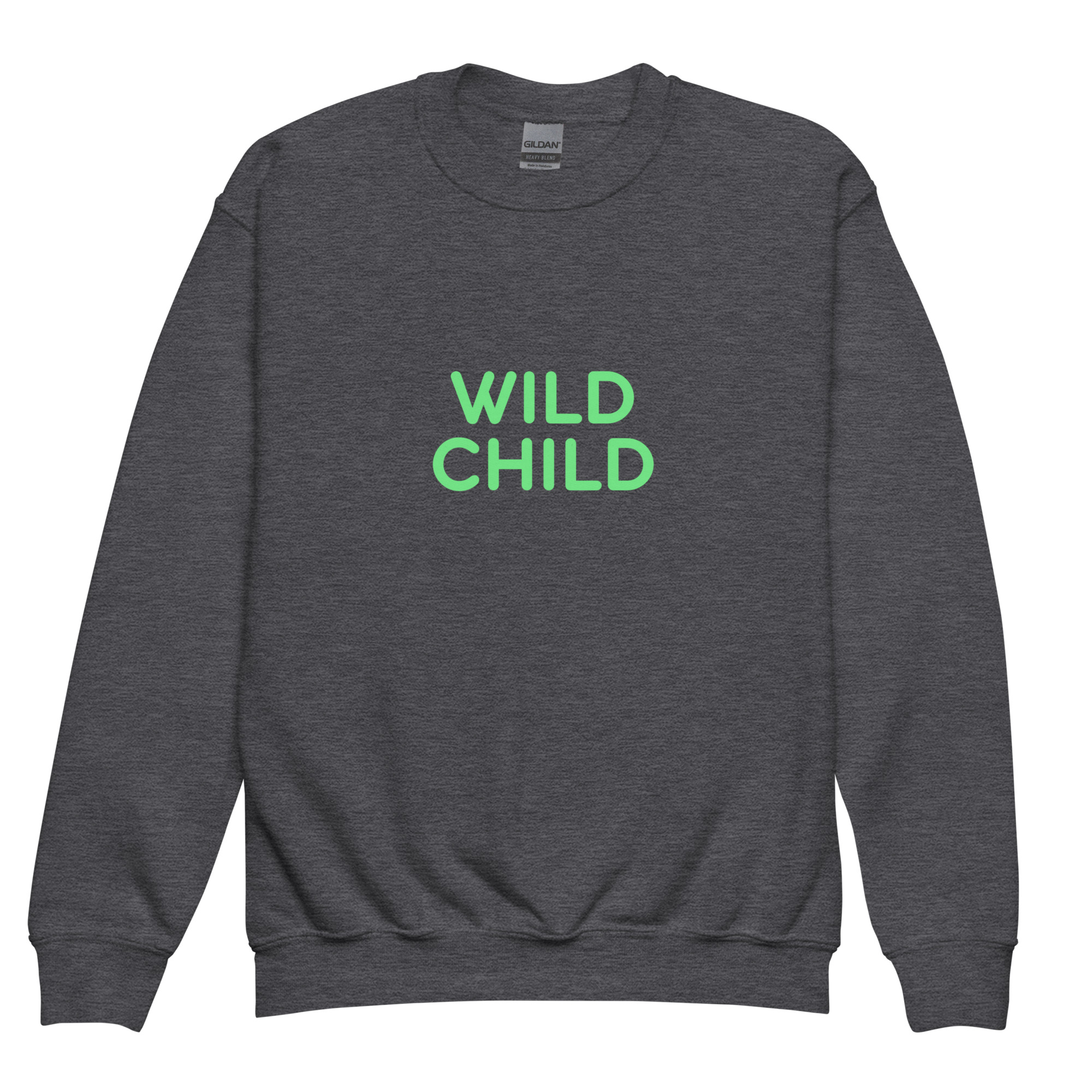 Youth crewneck sweatshirt "WILD CHILD" - Image 5