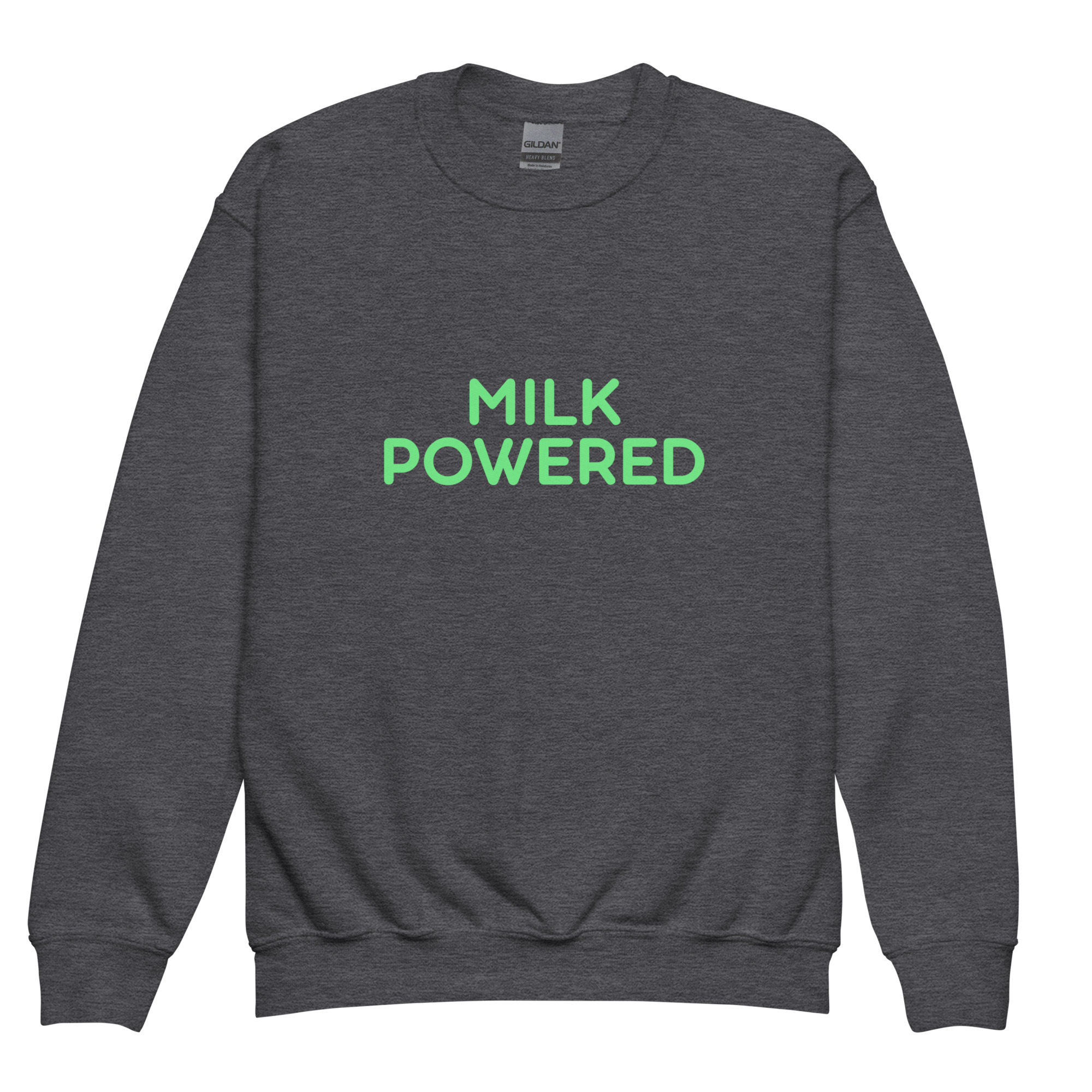 Youth crewneck sweatshirt "MILK POWERED" - Image 5