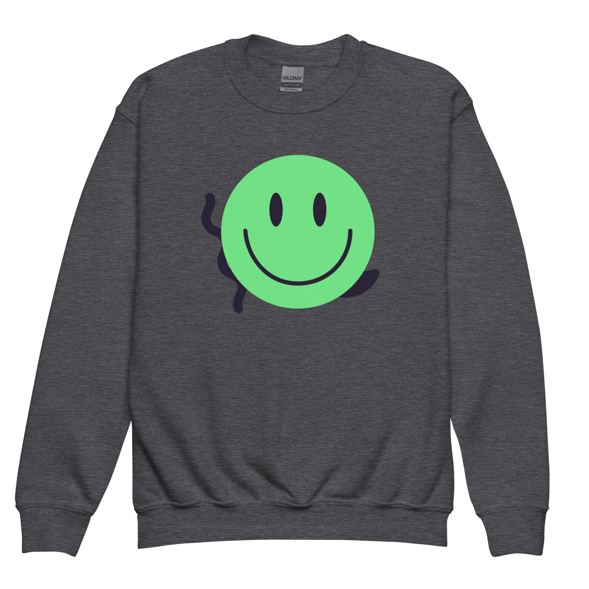 Youth crewneck sweatshirt "Happy Vibe" - Image 5