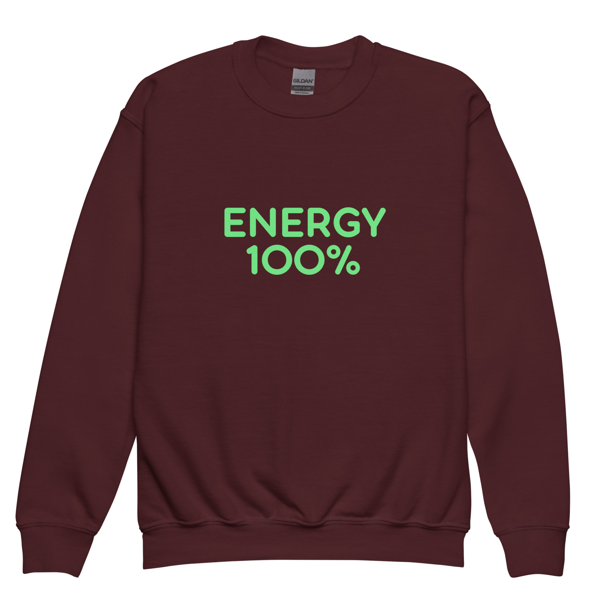 Youth crewneck sweatshirt "ENERGY 100%" - Image 3