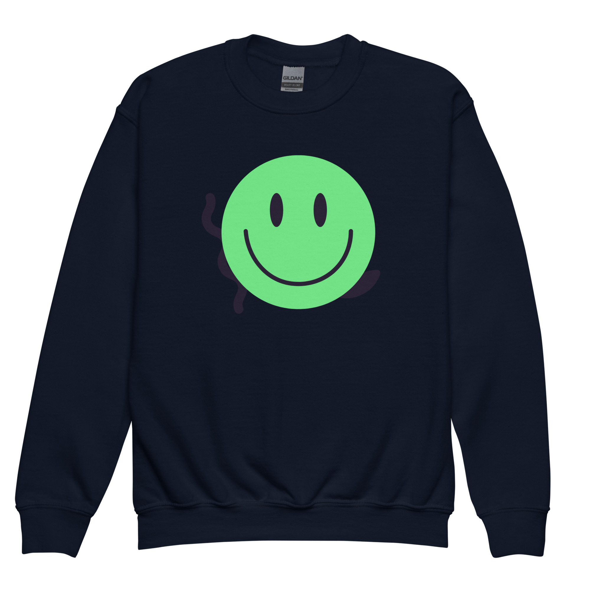 Youth crewneck sweatshirt "Happy Vibe" - Image 2
