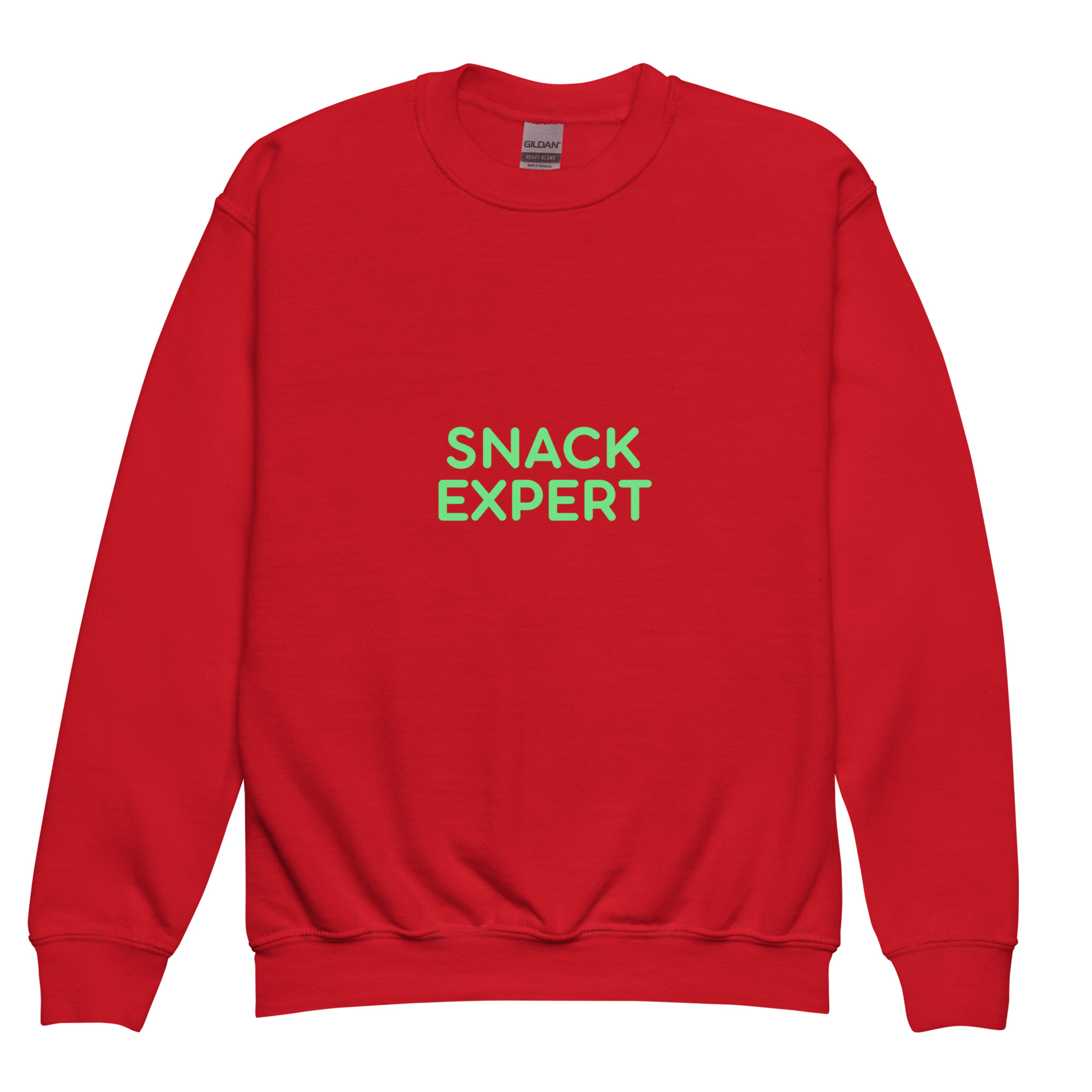 Youth crewneck sweatshirt "SNACK EXPERT" - Image 4