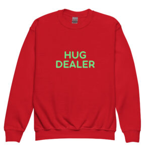 Youth crewneck sweatshirt "HUG DEALER"