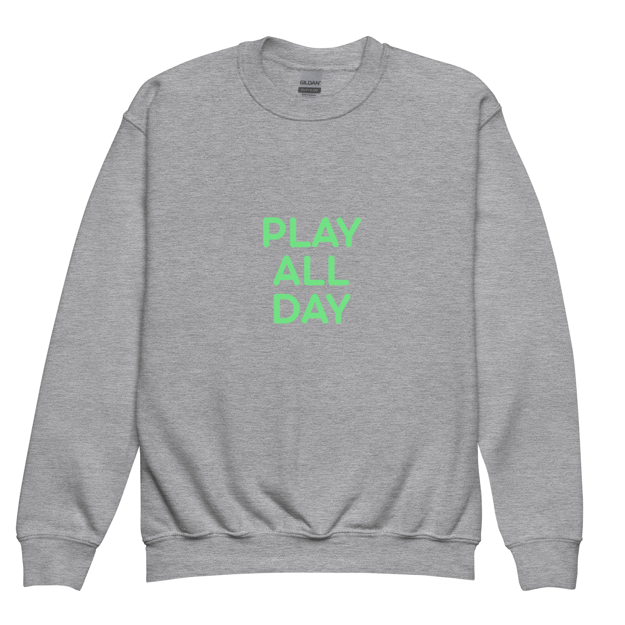 Youth crewneck sweatshirt "PLAY ALL DAY" - Image 7