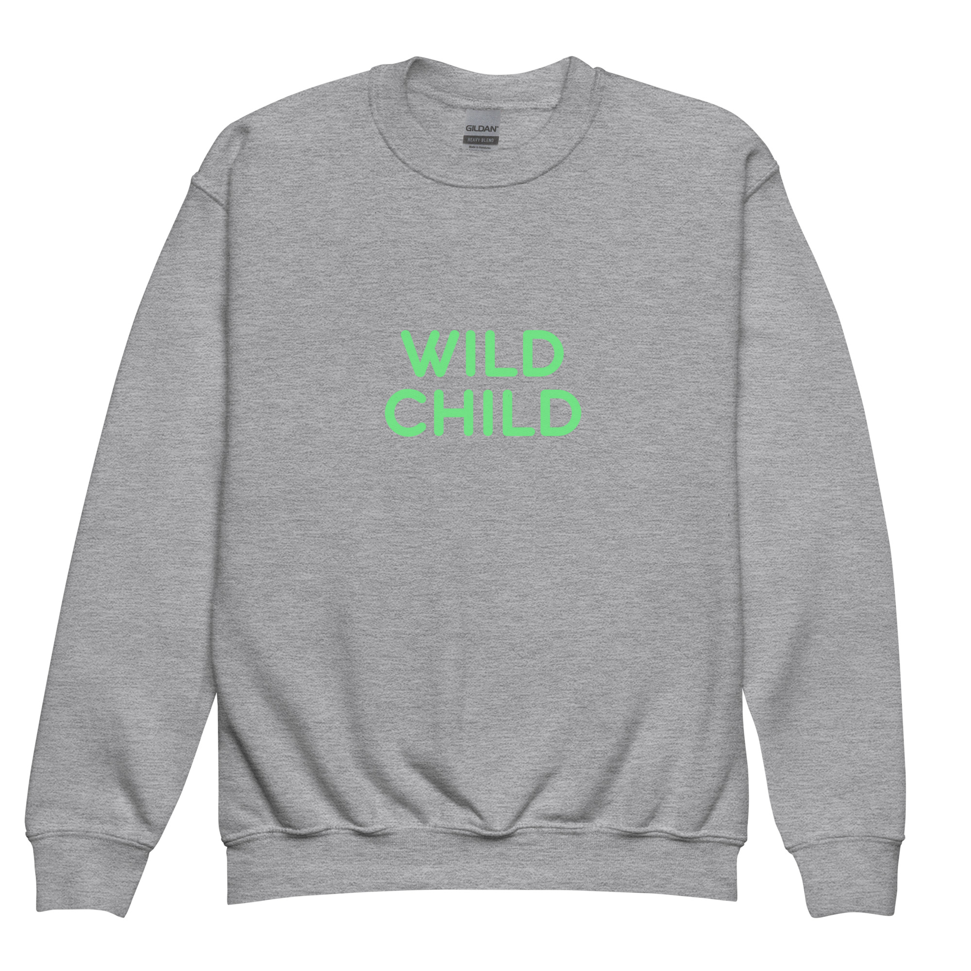 Youth crewneck sweatshirt "WILD CHILD" - Image 7