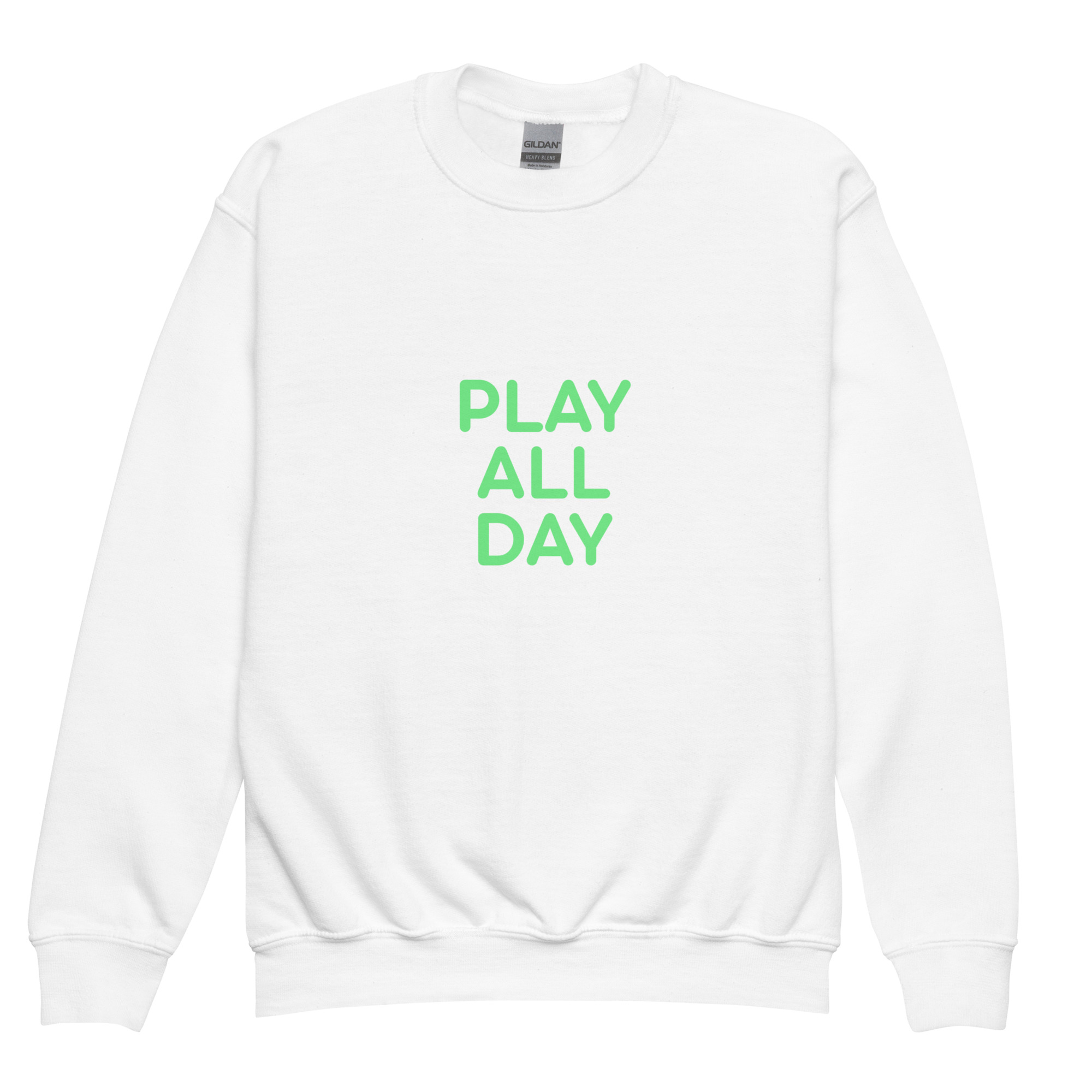 Youth crewneck sweatshirt "PLAY ALL DAY" - Image 8