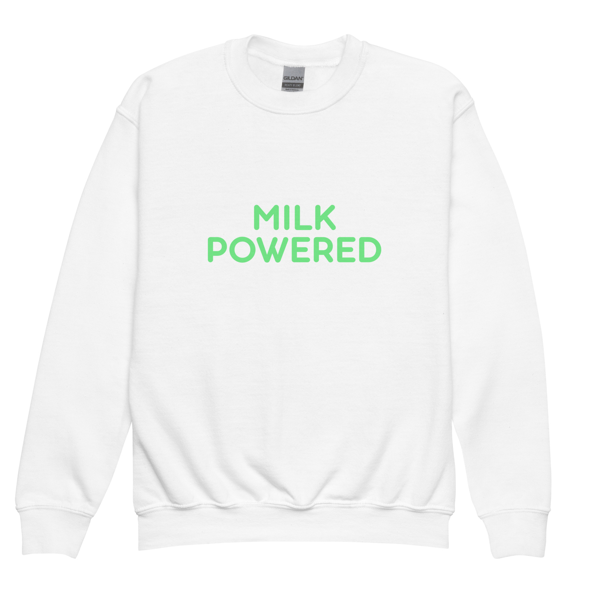 Youth crewneck sweatshirt "MILK POWERED" - Image 8
