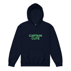 Alternative view of Youth heavy blend hoodie "CAPTAIN CUTE"