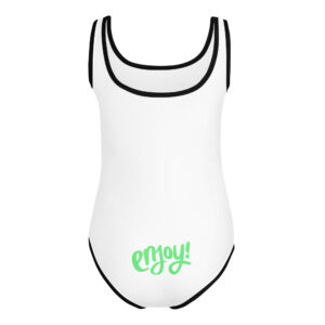 Alternative view of All-Over Print Kids Swimsuit "ENJOY!"