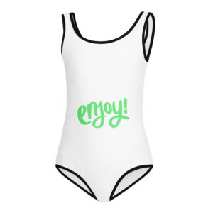 All-Over Print Kids Swimsuit "ENJOY!"
