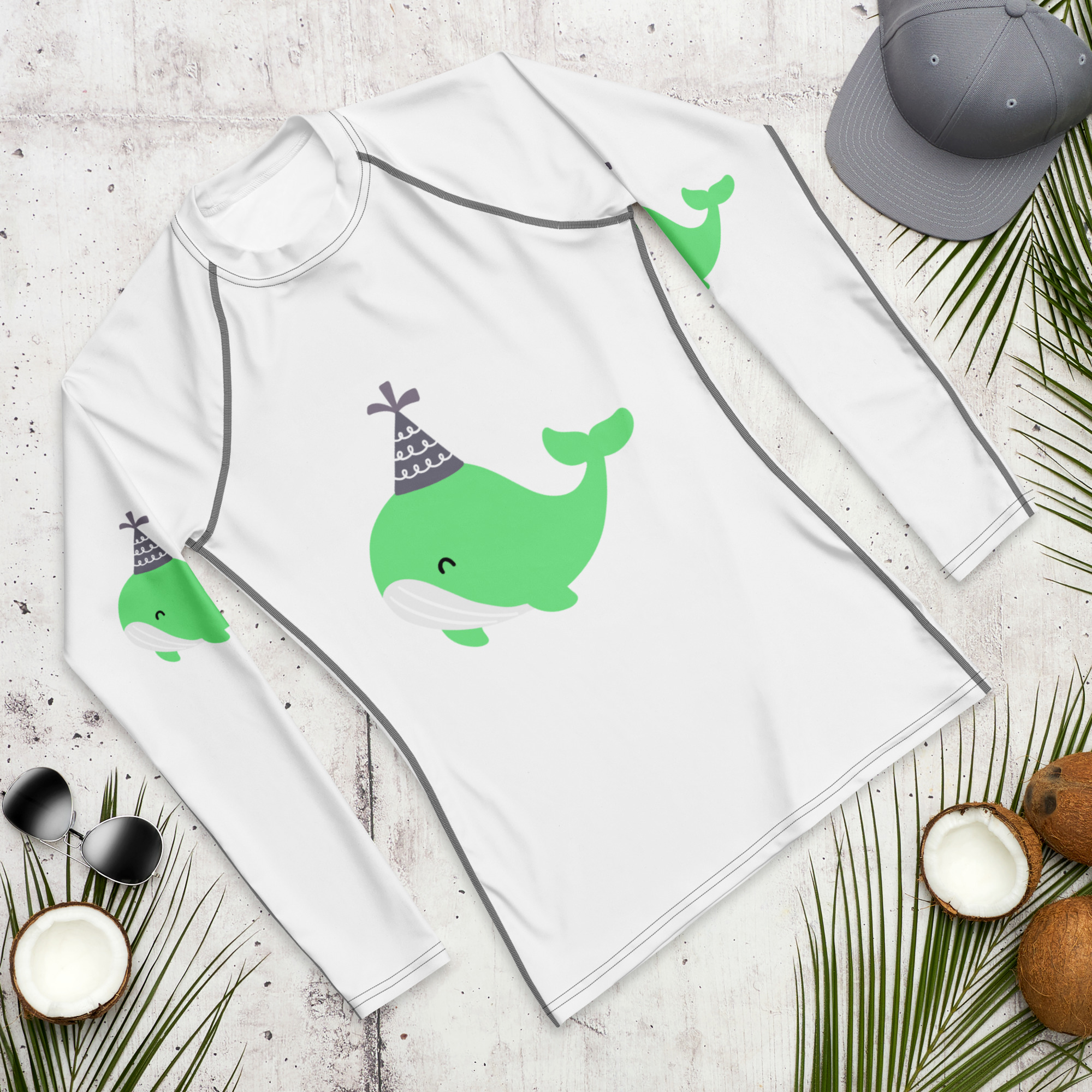 Men's Rash Guard "Party Whale" - Image 5