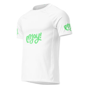 Alternative view of All-over print men’s rash guard "ENJOY!"