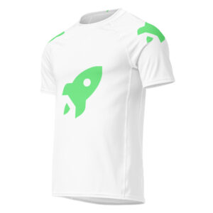 Alternative view of All-over print men’s rash guard "Space Rush"