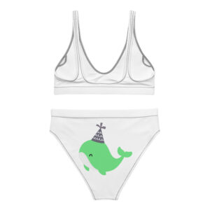 Alternative view of Recycled high-waisted bikini "Party Whale"
