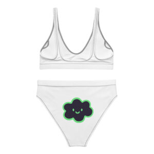 Alternative view of Recycled high-waisted bikini "Happy Cloud"