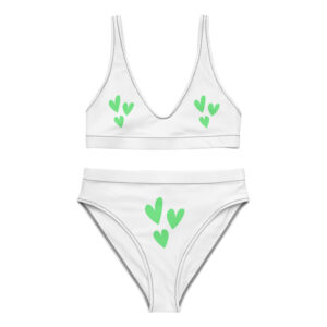 Recycled high-waisted bikini "Love Burst"