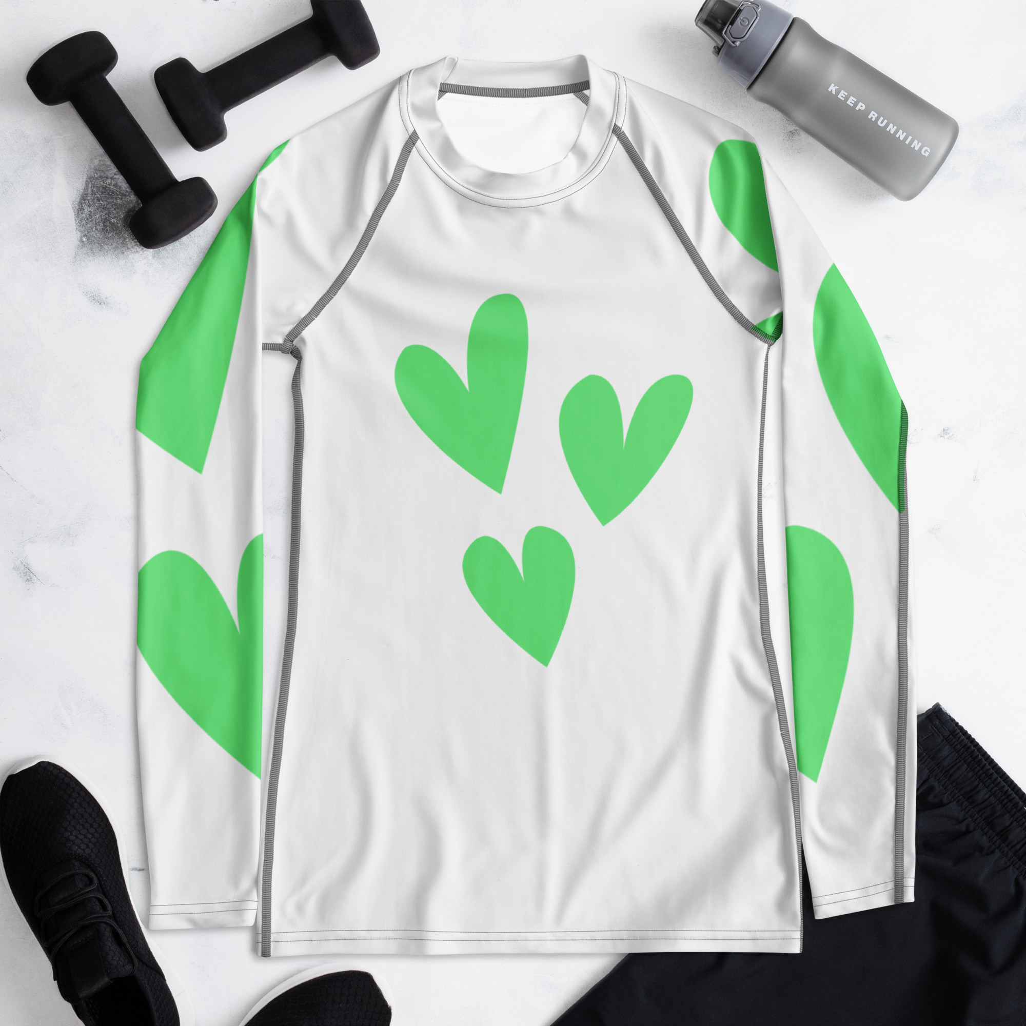 Women's Rash Guard "Love Burst" - Image 5