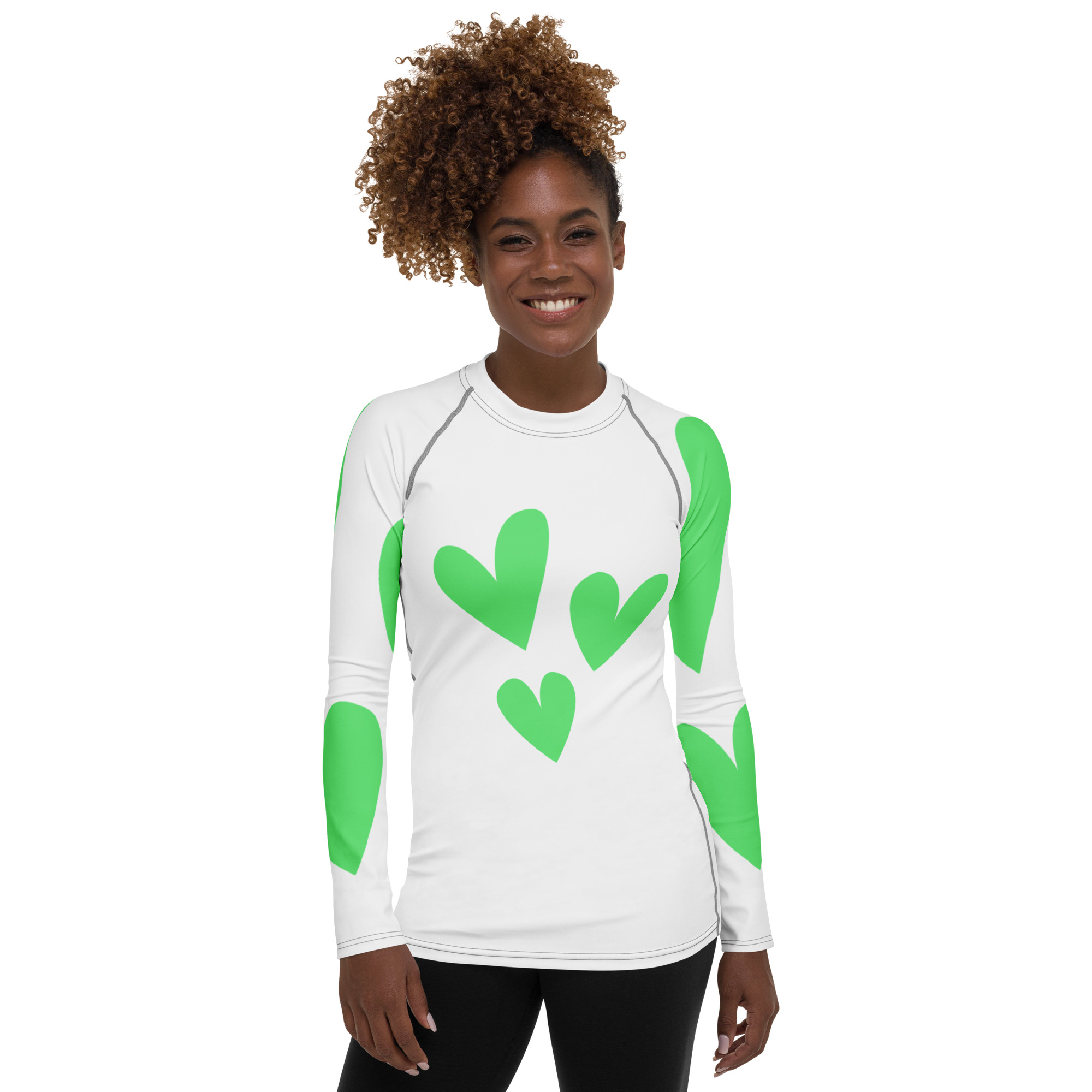 Women's Rash Guard "Love Burst" - Image 13