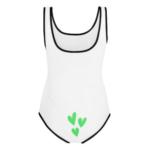 Alternative view of All-Over Print Youth Swimsuit "Love Burst"