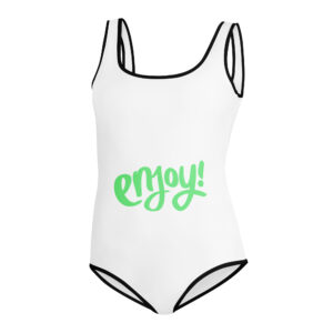 All-Over Print Youth Swimsuit "ENJOY!"