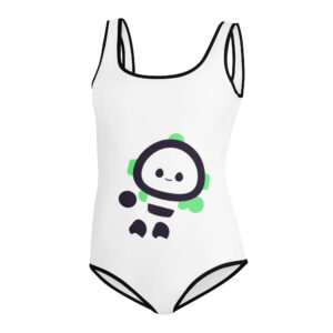 All-Over Print Youth Swimsuit "Cute Bot"