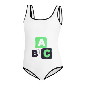 All-Over Print Youth Swimsuit "ABC"