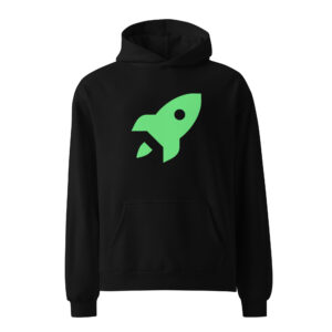Alternative view of Unisex oversized hoodie "Space Rush"