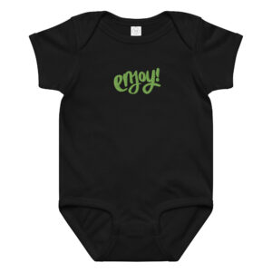 Baby jersey bodysuit "ENJOY!"