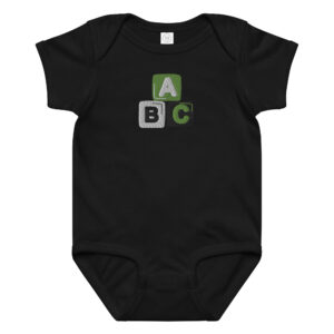 Baby jersey bodysuit "ABC"