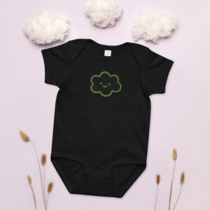 Alternative view of Baby jersey bodysuit "Happy Cloud"