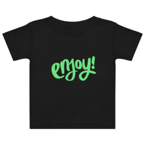 Baby jersey t-shirt "ENJOY!"