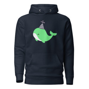 Alternative view of Unisex Hoodie "Party Whale"