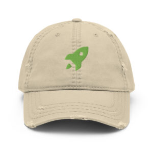 Distressed Dad Hat "Space Rush"