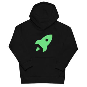 Alternative view of Kids eco hoodie "Space Rush"