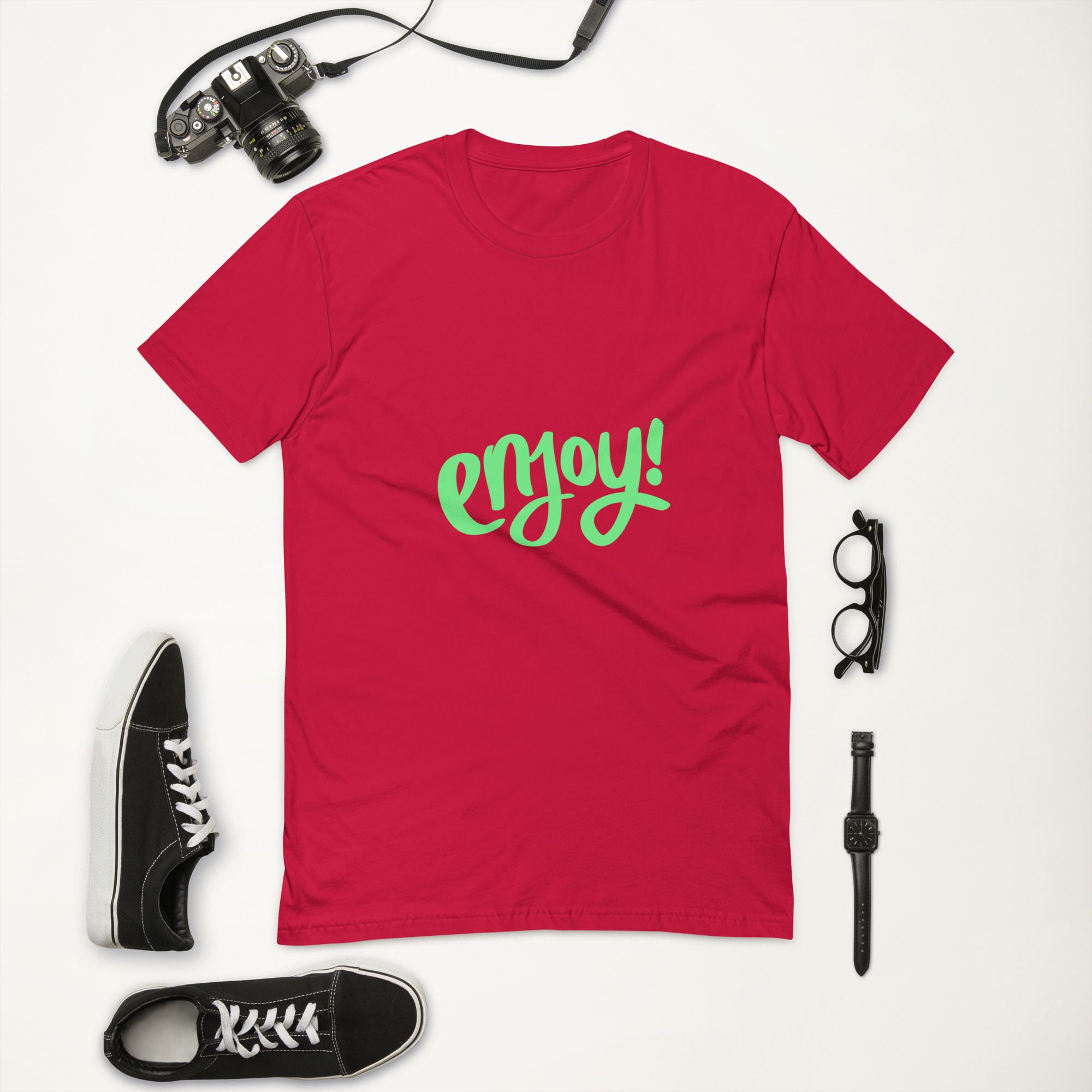 Short Sleeve T-shirt "ENJOY!" - Image 11