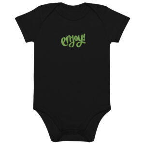 Organic cotton baby bodysuit "ENJOY!"