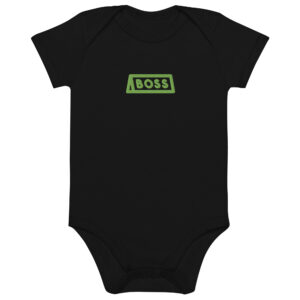 Organic cotton baby bodysuit "BOSS"